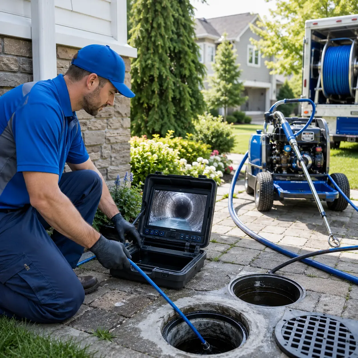 Outdoor drain cleaning professionals serving North Washington, PA