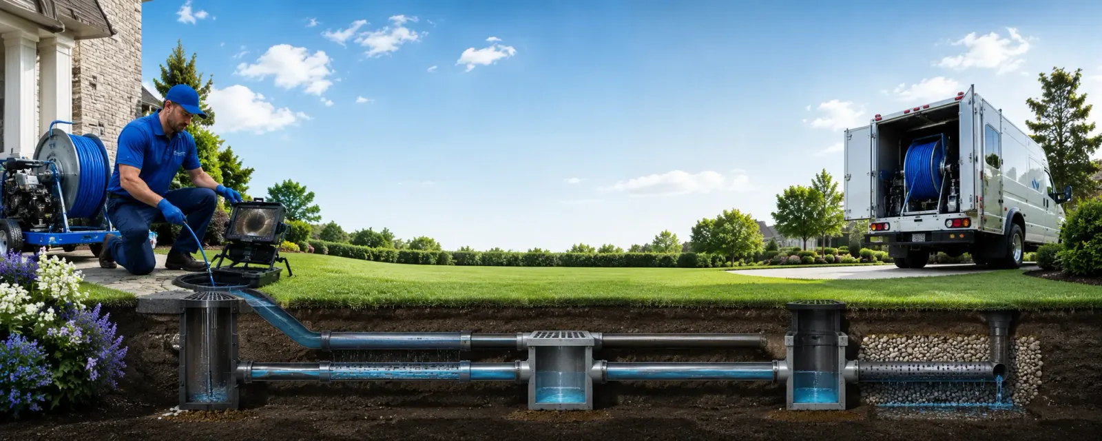 Outdoor drain cleaning information for North Washington, PA